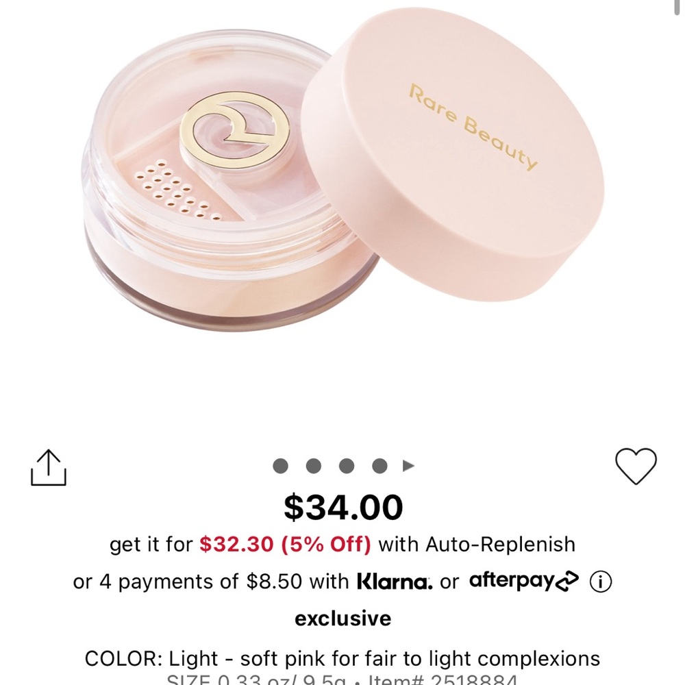Rare Beauty Setting Powder in Light